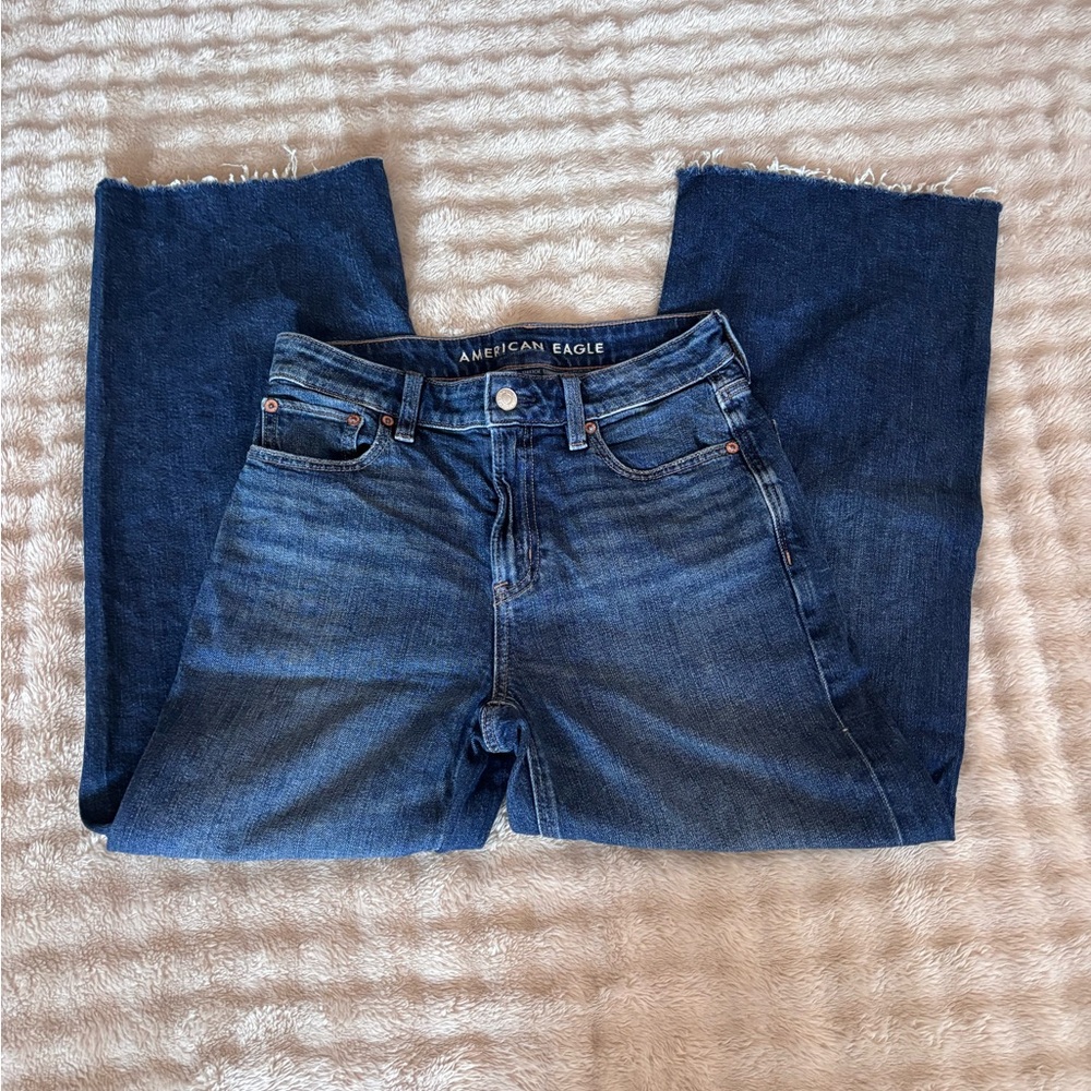 American Eagle Outfitters High Rise Dark Blue Jeans